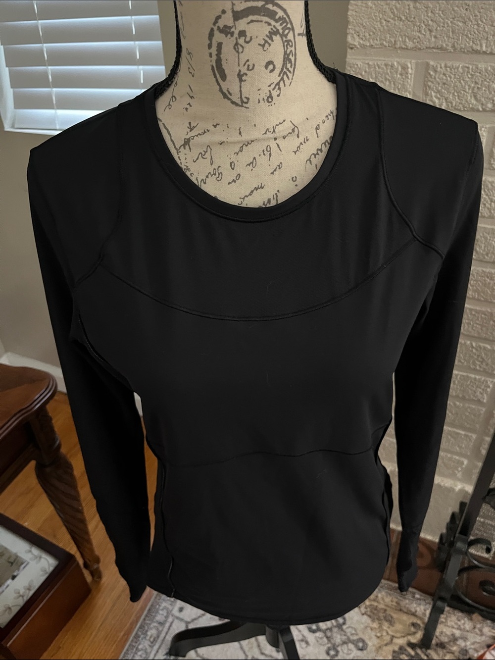 ATHLETA Women's Black Long-Sleeve Performance Top